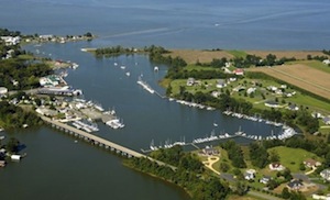 Urbanna Creek aerial view