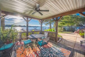 waterside gazebo on Piankatank River