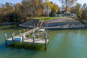 Pier on Carters Creek in Irvington, Virginia