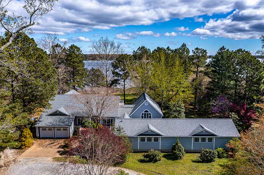 Ware Neck waterfront home with acreage